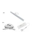 HiluX - Troldtekt LED-set - 3 x PureLED 60 cm - 3000K - Inkl. 75W TRIAC/Push-driver