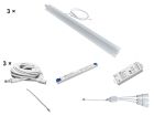 HiluX - Troldtekt LED-set - 3 x PureLED 60 cm - 3000K - Inkl. 75W driver och Zigbee-dimmer