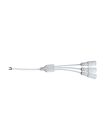 HiluX - DC 3-delare (hona) - Till PureLED Troldtekt-skenor - Vit