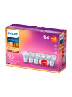 GU10 - Philips Warm Glow LED-spot 3,8 W - 345 lm 6-pack - CRI:90+