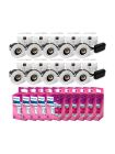 10 x HiluX D10 Inomhus spot - Vit inkl. 10 x Philips GU10 - 3000 K - 370 lm