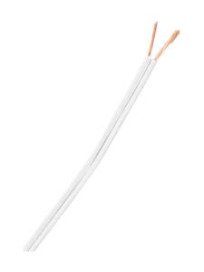 Vit/vit kabel m. 2 ledare (Min. köp: 10 meter)