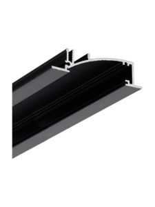 LED-profil FLAT8 - 3m - Svart