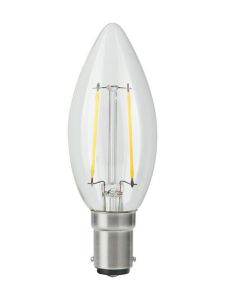 Ba15d - SPL Candle - Klar - 250lm - 2500K - CRI 93 - Dimbar