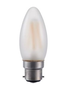 Ba22d - SPL Candle - Frostad - 380lm - 2500K - CRI 93 - Dimbar