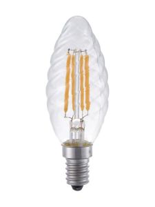 E14 - SPL Twisted Candle - Klar - 350lm - 2200K - CRI 90 - Dimbar
