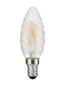 E14 - SPL Twisted Candle - Frostad - 320lm - 2500K - CRI 95 - Dimbar