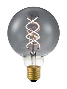 E27 - SPL FleX Double Helix - Smoke - Ø:95mm - 120lm - 2200K - CRI 80 - Dimbar