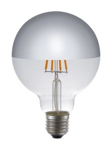 E27 - SPL Globe Top Mirror - Klar - Ø:95mm - 350lm - 2500K - CRI 80 - Dimbar