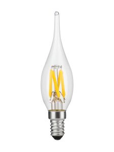 E10 - SPL Mini Tip Candle - Klar - Ø:23mm - 90lm - 2500K - CRI 90 - Ej dimbar