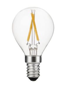 E14 - SPL Ball E14 - Klar - Ø:45mm - 120lm - 2500K - CRI 90 - Dimbar
