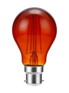 Ba22d - SPL Ba22d Fire Flame - Amber - Ø:60mm - 270lm - CRI 82 - Dimbar
