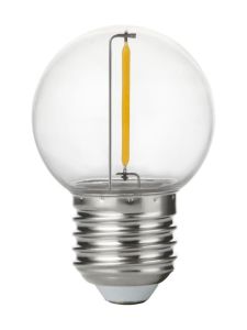 E27 - SPL Shatterproof Polycarbonate - Klar - Ø:45mm - 55lm - 2700K - CRI 80 - Ej dimbar