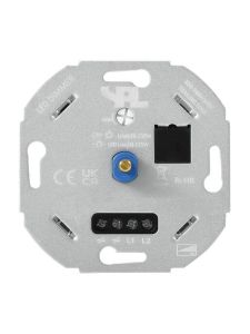 SPL - Väggdimmer - Universal - LED 0-125W - Dual pulse - Vrid/tryck - Aluminium