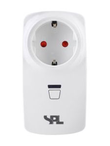SPL - Plug-in-dimmer (mellanstycke) - Vridknapp - LED 0-75W - Vit