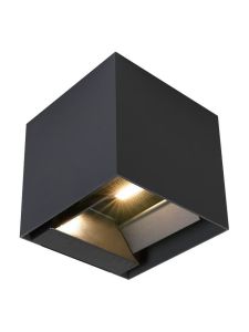 V-Tac 9W solcellsvägglampa LED - Svart, sensor, IP65, 860 lm, 3000K