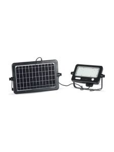 V-Tac - Solcellsstrålkastare - 10W - Svart - Sensor - 1100lm - RA80 - IP65 - 4000K