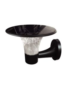 V-Tac 15W Solcellsvägglampa LED - Svart, med sensor, vattentät IP65