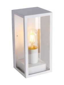 V-Tac utomhusvägglampa - vit, IP44, E27-sockel, utan ljuskälla