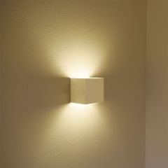 V-Tac 12W LED vit vägglampa - fyrkantig, justerbar spridning, IP65 utomhus, 230V, inkl. ljuskälla - 4000K