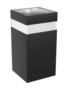 Spectrum - TORRE RING - Fasadlampa - 9W - Svart - Fyrkantig - 700lm - RA80 - IP54