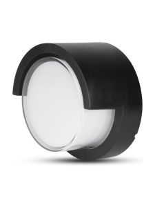 V-Tac 12W LED utomhus rund vägglampa - IP65, 230V, inkl. ljuskälla