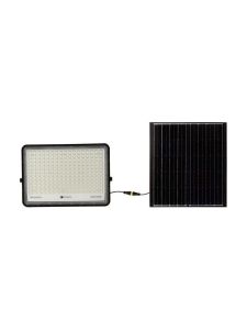 V-Tac 240W solcellsstrålkastare LED - Svart inkl. solcell, fjärrkontroll, batteri - IP65 | 2600lm, RA80