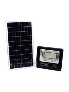 V-Tac 40W solcellsstrålkastare LED - Svart, inkl. solcell, fjärrkontroll, IP65