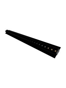 HiluX - Troldtekt LED-skena UGR<16 - 60 cm - 24W - 4000K - CRI92 - 35 mm skiva - Svart/Svart