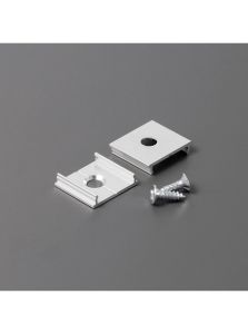 Monteringsclips till LED-profil - Model X - Aluminium - 20 st