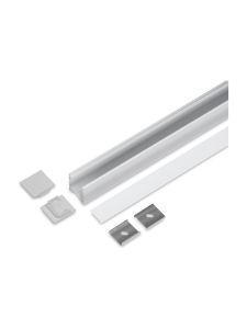 Aluminiumprofil - Model L - 20mm LED-list - Alu