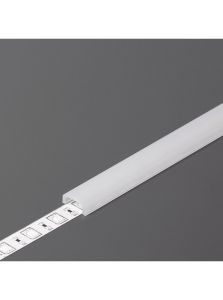 Täckning till LED-profil - I - Click - 4,1m - Opal