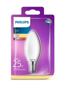 E14 - Philips LED-kronljus - Matt - 2,2 W - 250 lm
