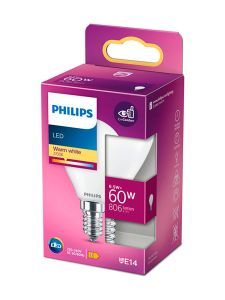 E14 - Philips LED-kronljus - matt - 6,5W - 806lm