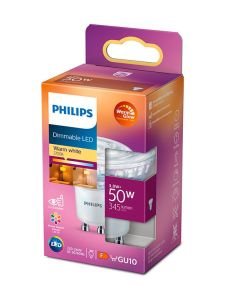 GU10 - Philips LED Spot - 3,8W - 345lm - 2200-2700K - Dimbar