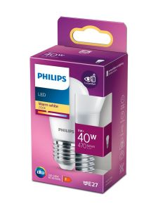 E27 - Philips LED Kronljuslampa - Matt - 4,9 W - 470 lm
