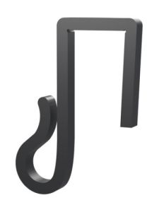 Clips till ljusslingor – till julbelysning och ljusslingor på staket - 15mm - svart - 20 st