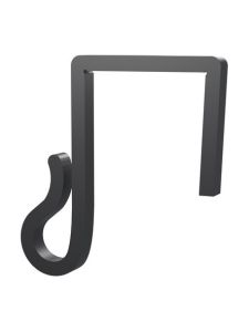 Clips till ljusslingor – till julbelysning och ljusslingor på staket - 25mm - svart - 20 st
