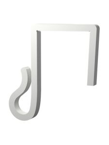 Clips till ljusslingor – till julbelysning och ljusslingor på staket - 25mm - vit - 20 st