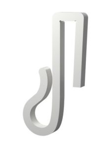 Ljusslinga-clips – För julbelysning och ljusslingor på häck - 6mm - Vit - 20 st.
