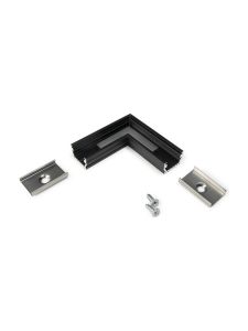 Vinkel till LED-profil UNI12 - 90° - Svart