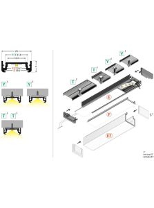 LED-profil SURFACE14 - 3m - Anodiserad