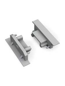 Ändstycken till GROOVE14 Gen2 SQ - Silver m. hål - 20 st