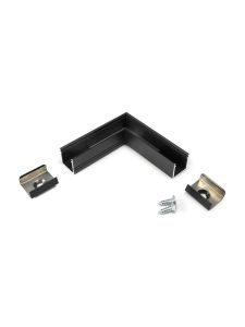 Vinkel till LED-profil SMART10 - 90° - Svart