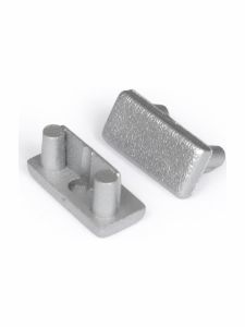Ändlock till BEGTON12 - silver - 500 st