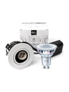 HiluX D10 Vit inomhus inkl. Philips 4,6W LED-spot