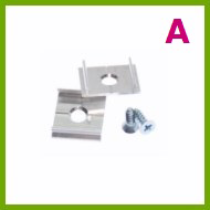 Monteringsclips för aluminiumprofiler