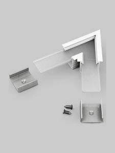 Vinkel till LED-profil LINEA-IN20 - 60° - Vit
