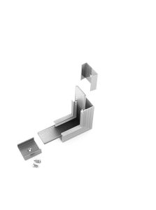 Vinkel till LED-profil LINEA-IN20 - 90° - anodiserad - stående
