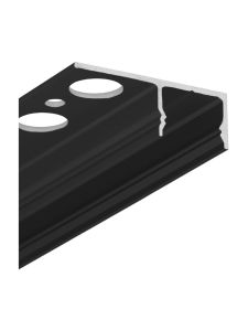 LED-profil UNI-TILE12 180° - 1m - Svart